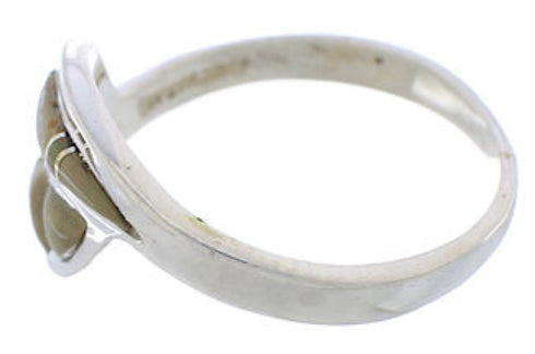 Turquoise Sterling Silver Southwestern Jewelry Ring Size 8-1/4 WX41077